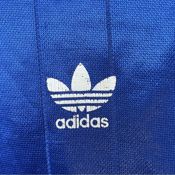 Vintage Adidas 90s Shiny Warm Up Soccer Jersey Size Mens XL Made in USA - Picture 5 of 7